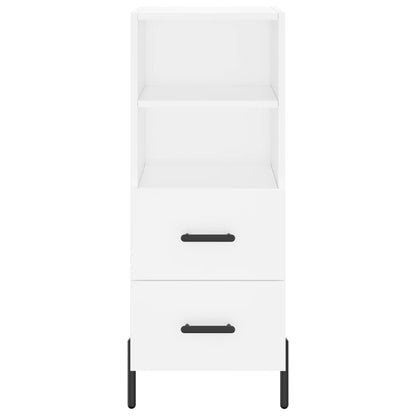 Highboard White 34,5x34x180 cm Engineered Wood