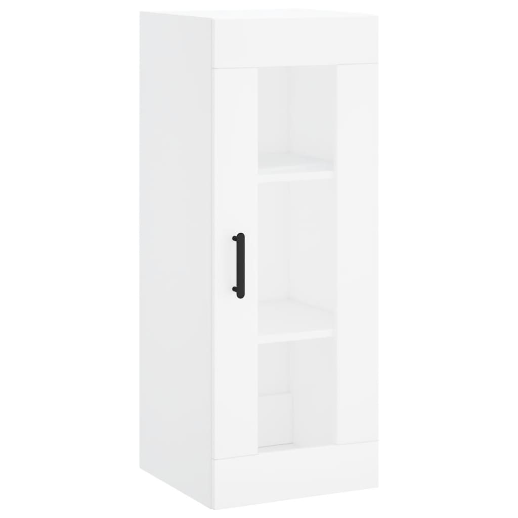 Highboard White 34,5x34x180 cm Engineered Wood