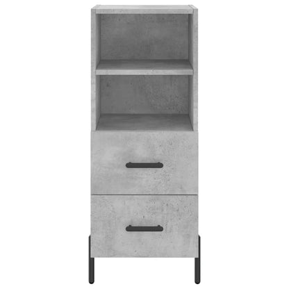 Highboard Concrete Grey 34,5x34x180 cm Engineered Wood