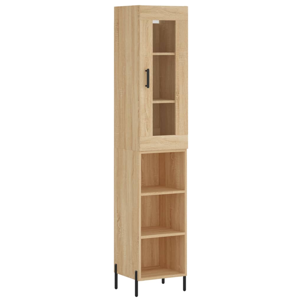 Highboard Sonoma Oak 34,5x34x180 cm Engineered Wood