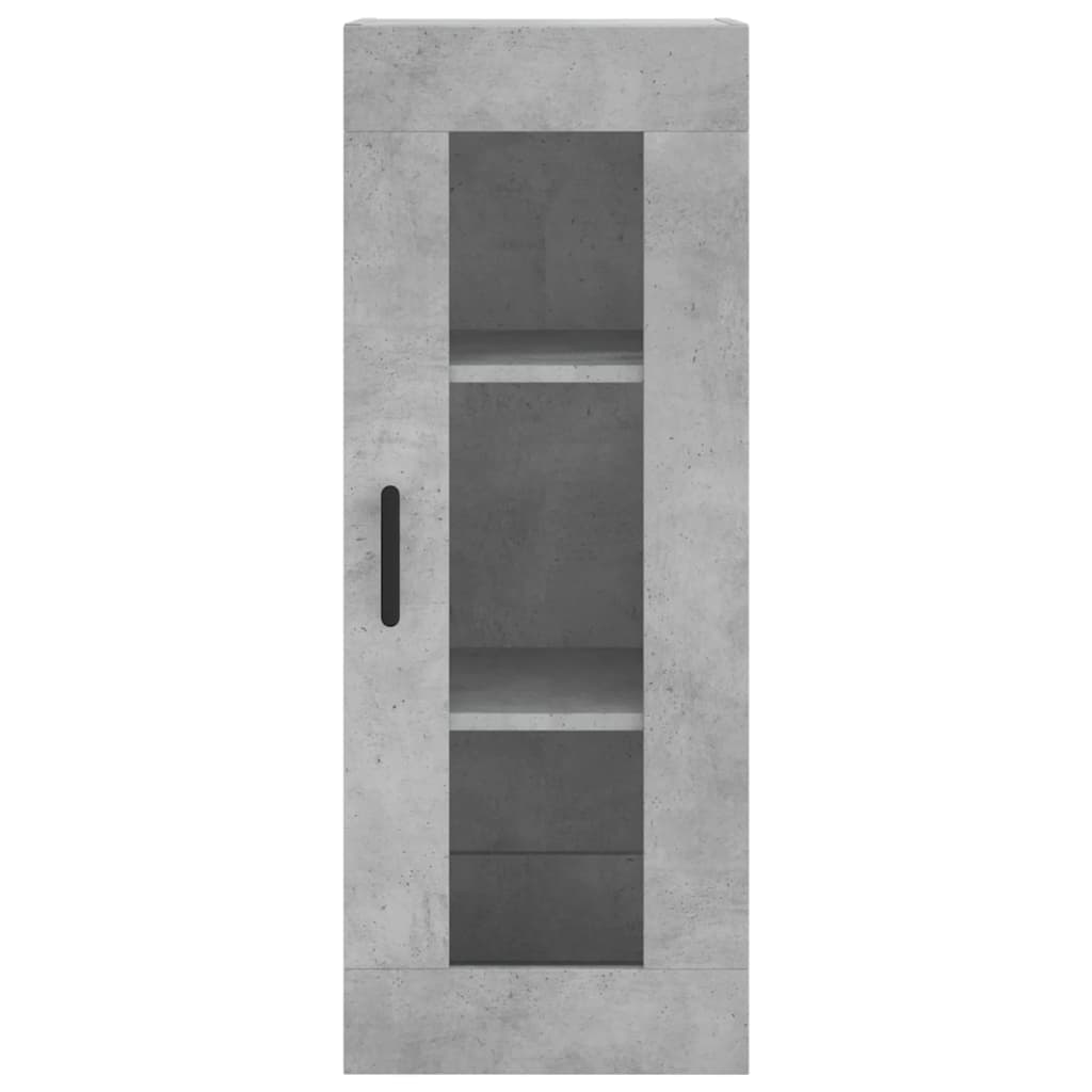 Highboard Concrete Grey 34,5x34x180 cm Engineered Wood