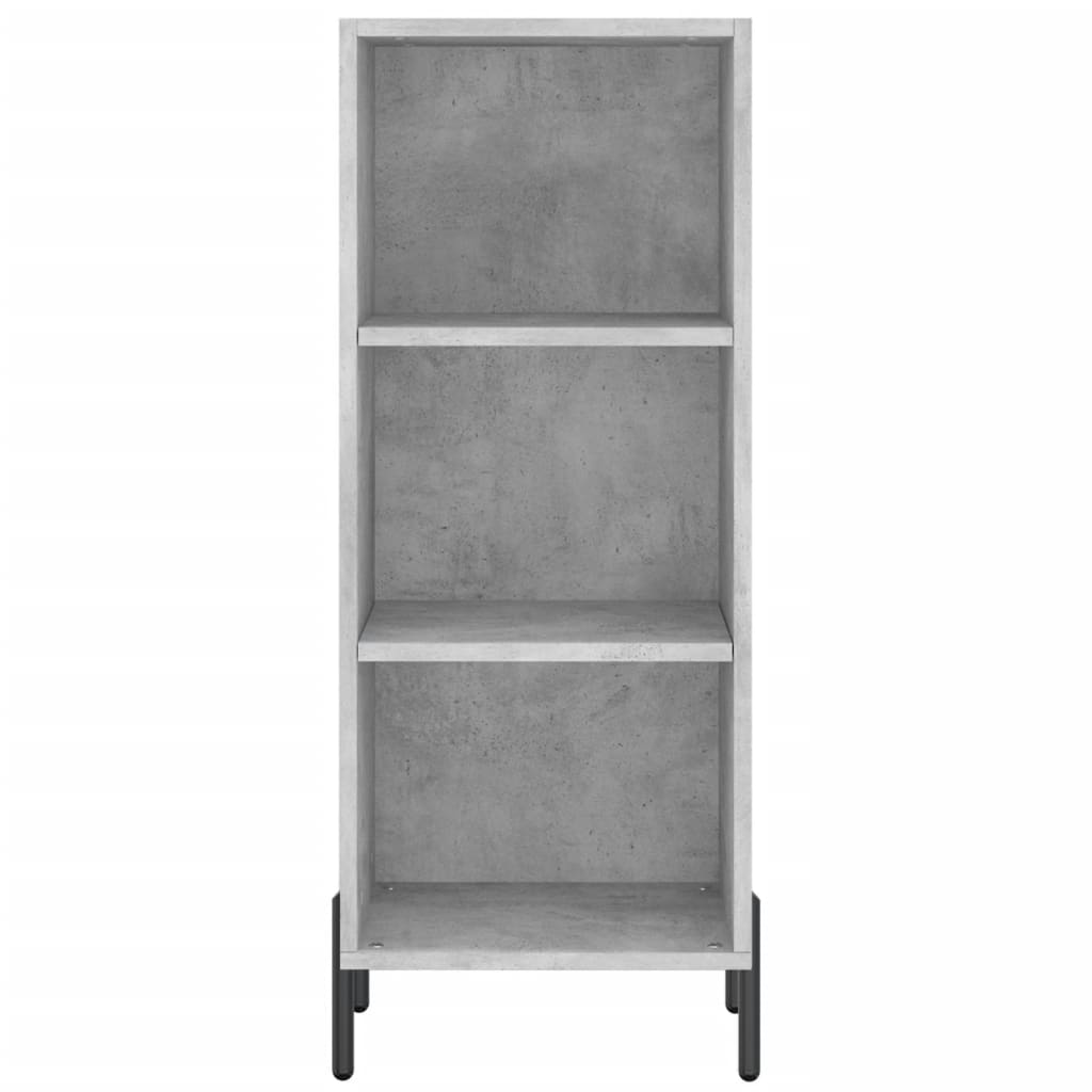 Highboard Concrete Grey 34,5x34x180 cm Engineered Wood
