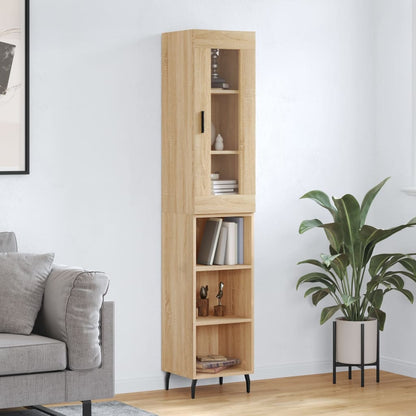 Highboard Sonoma Oak 34,5x34x180 cm Engineered Wood