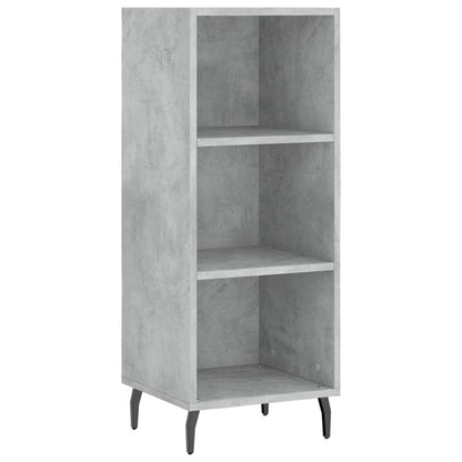 Highboard Concrete Grey 34,5x34x180 cm Engineered Wood