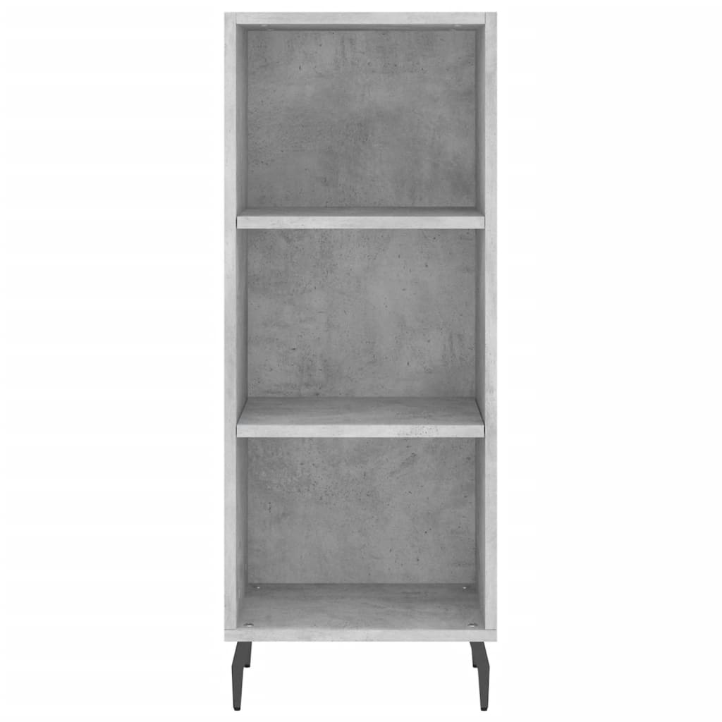 Highboard Concrete Grey 34,5x34x180 cm Engineered Wood