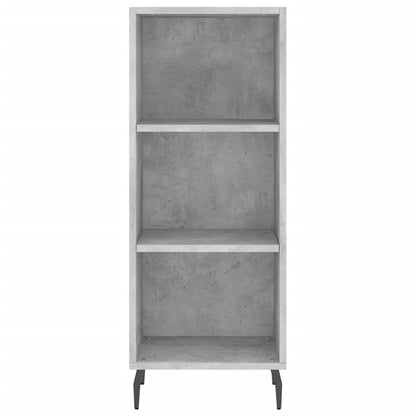 Highboard Concrete Grey 34,5x34x180 cm Engineered Wood