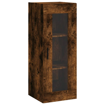 Highboard Smoked Oak 34,5x34x180 cm Engineered Wood