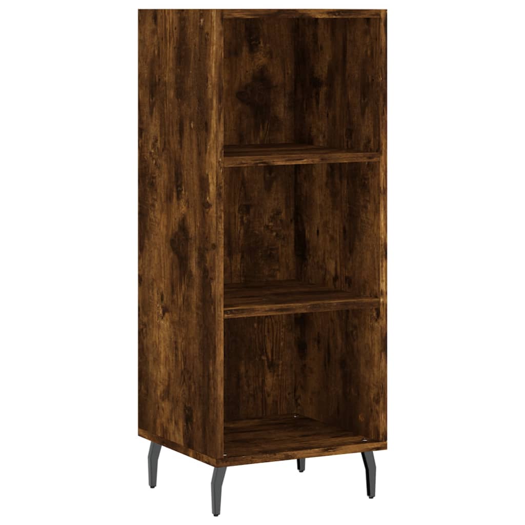 Highboard Smoked Oak 34,5x34x180 cm Engineered Wood