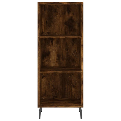Highboard Smoked Oak 34,5x34x180 cm Engineered Wood