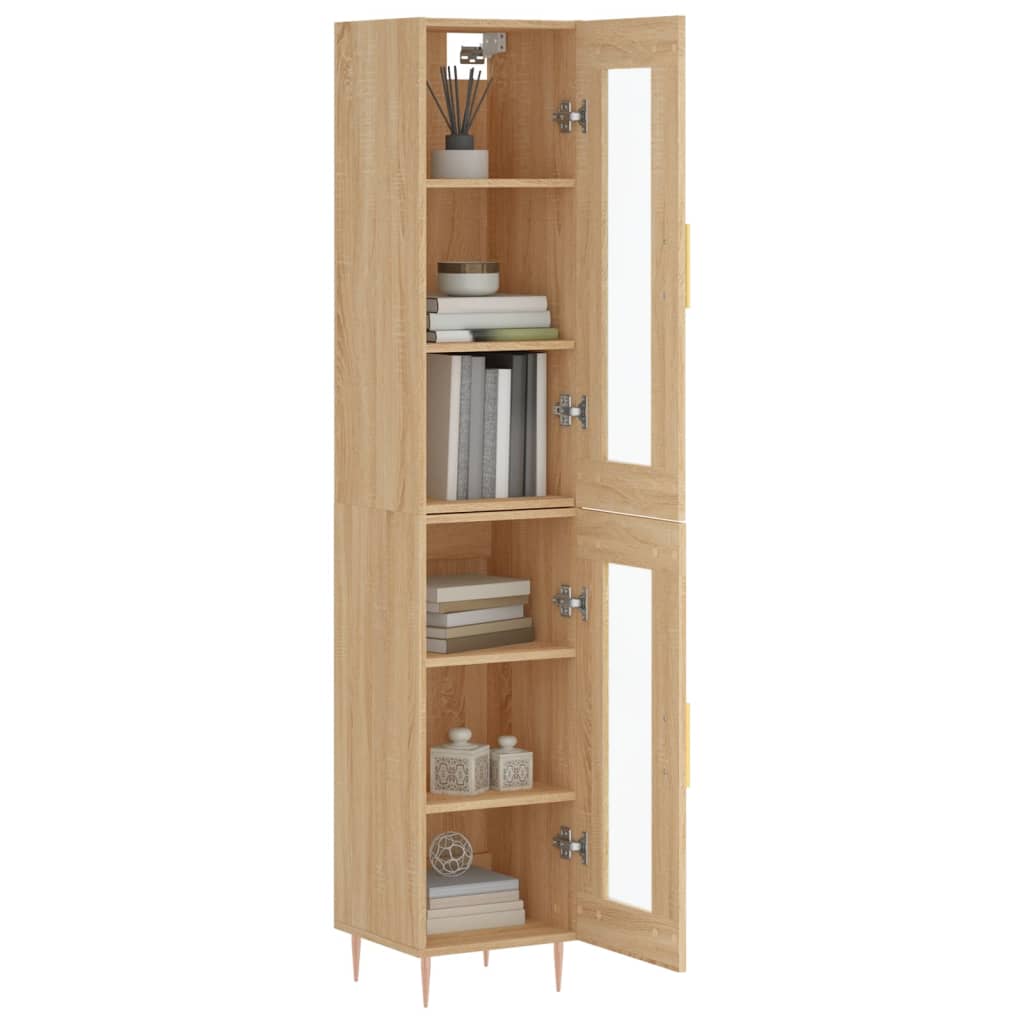 Highboard Sonoma Oak 34.5x34x180 cm Engineered Wood