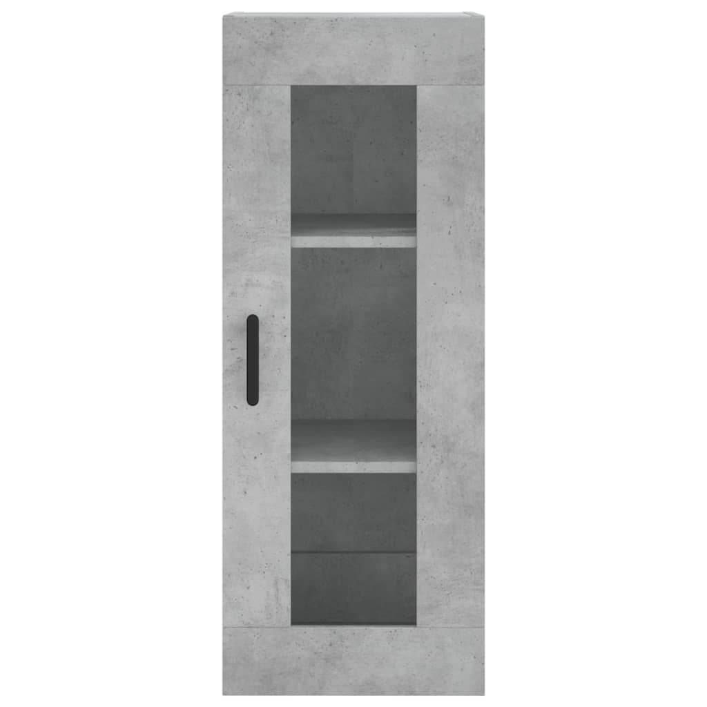 Highboard Concrete Grey 34,5x34x180 cm Engineered Wood