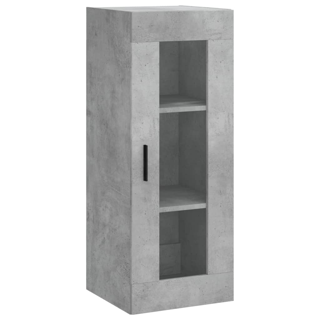 Highboard Concrete Grey 34,5x34x180 cm Engineered Wood