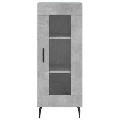 Highboard Concrete Grey 34,5x34x180 cm Engineered Wood
