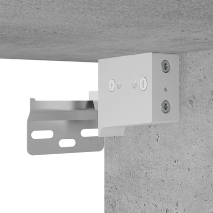 Highboard Concrete Grey 34,5x34x180 cm Engineered Wood
