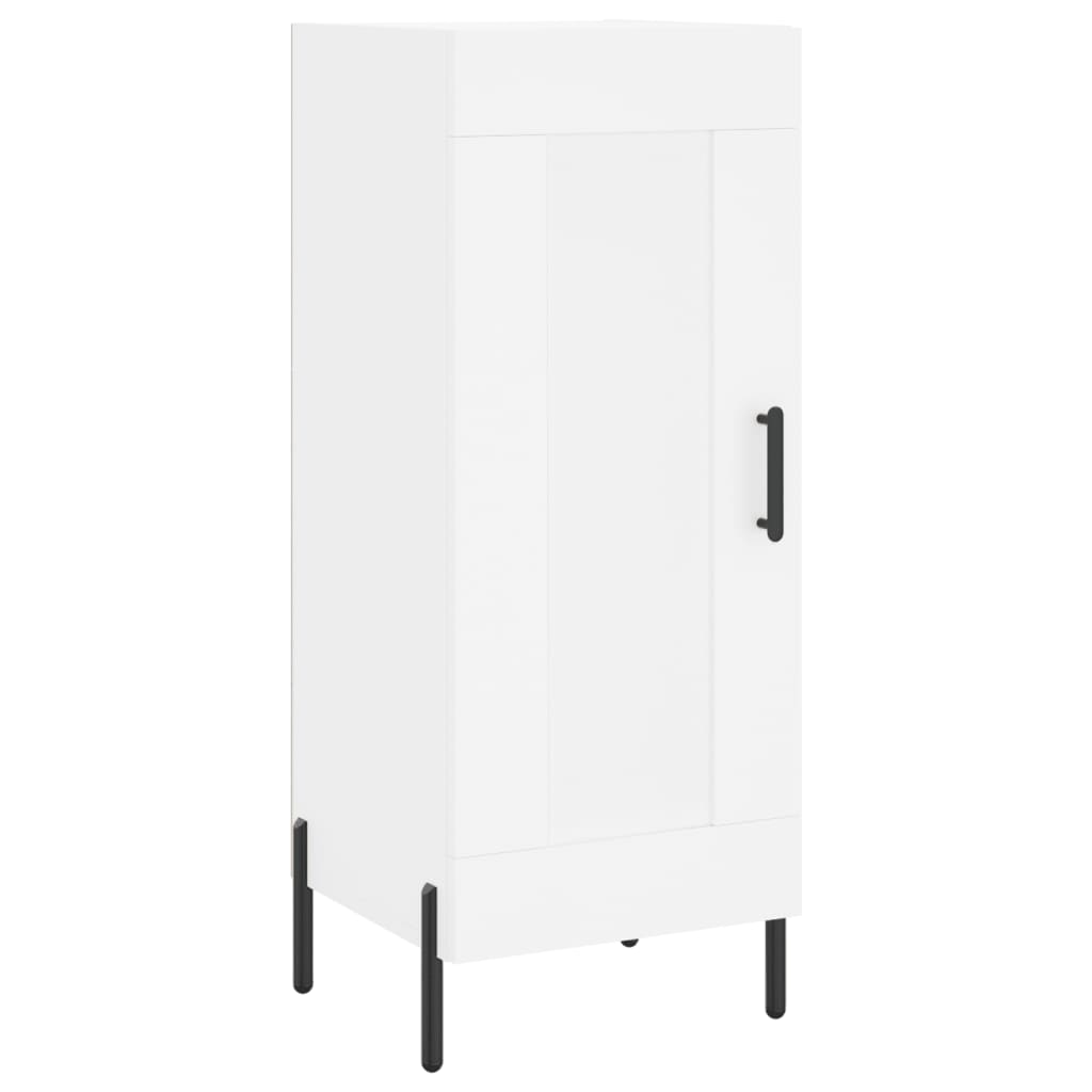 Highboard White 34,5x34x180 cm Engineered Wood