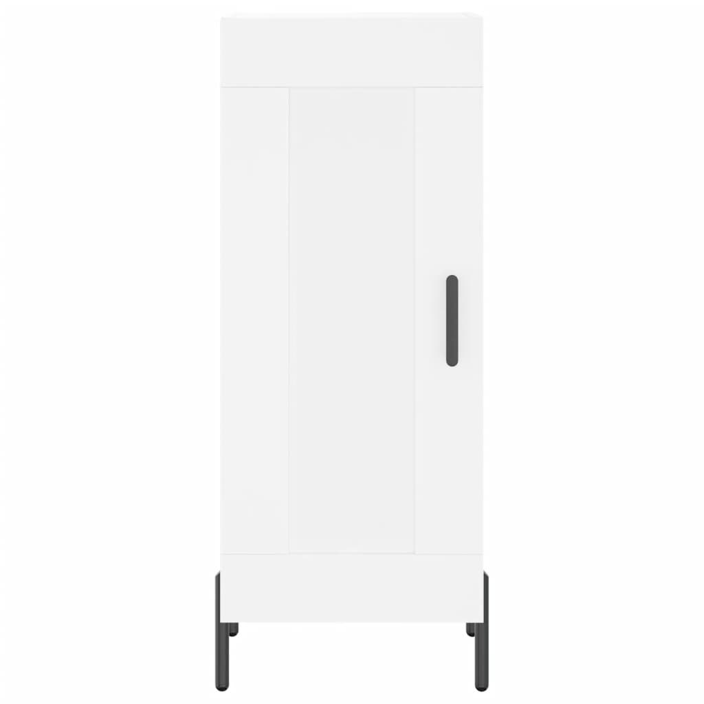 Highboard White 34,5x34x180 cm Engineered Wood