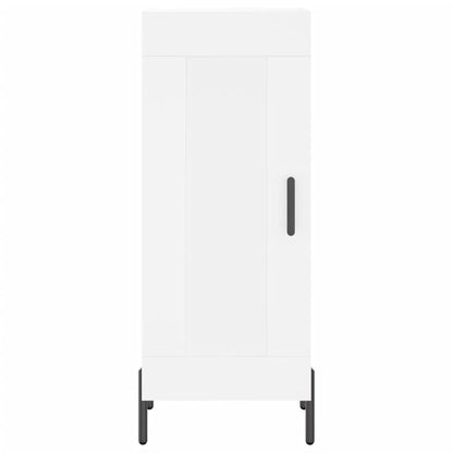 Highboard White 34,5x34x180 cm Engineered Wood