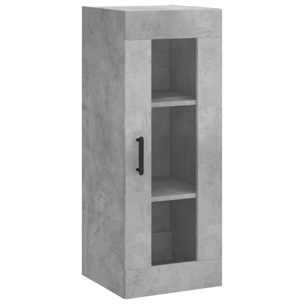 Highboard Concrete Grey 34,5x34x180 cm Engineered Wood