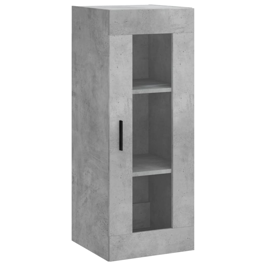 Highboard Concrete Grey 34,5x34x180 cm Engineered Wood