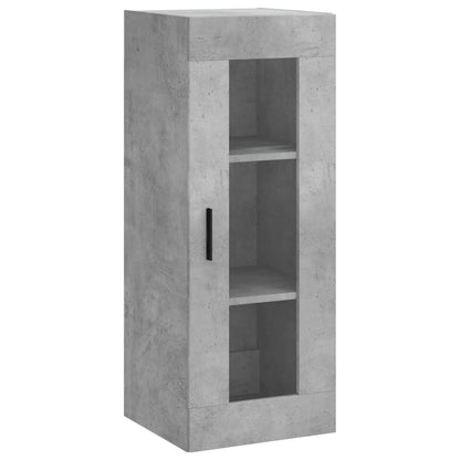 Highboard Concrete Grey 34,5x34x180 cm Engineered Wood