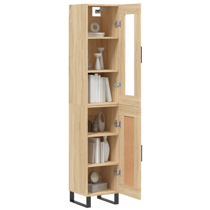 Highboard Sonoma Oak 34.5x34x180 cm Engineered Wood