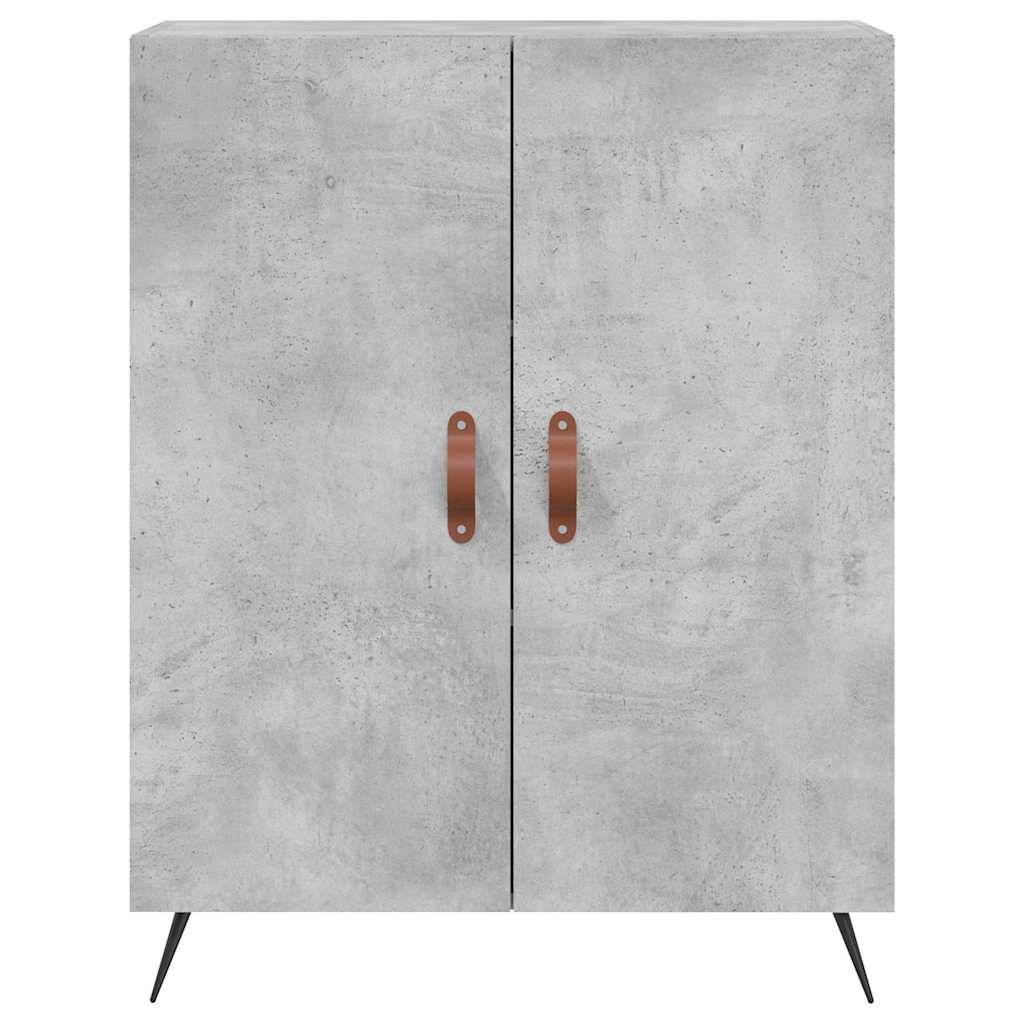 Highboard Concrete Grey 69,5x34x180 cm Engineered Wood
