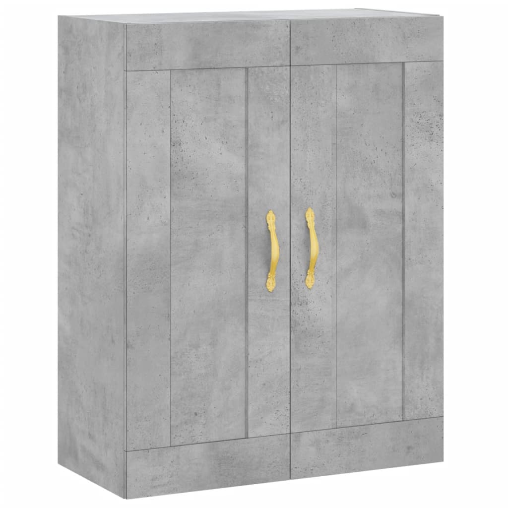 Highboard Concrete Grey 69,5x34x180 cm Engineered Wood