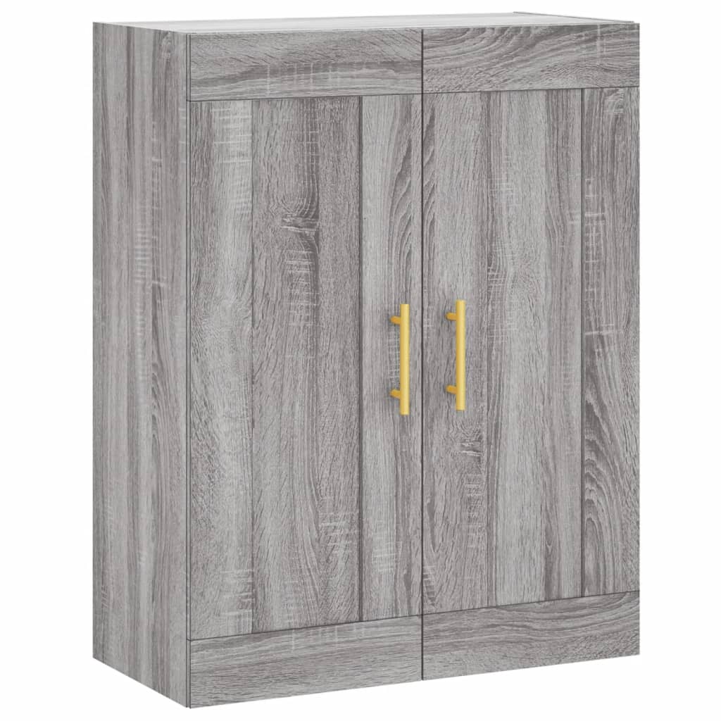 Highboard Grey Sonoma 69.5x34x180 cm Engineered Wood