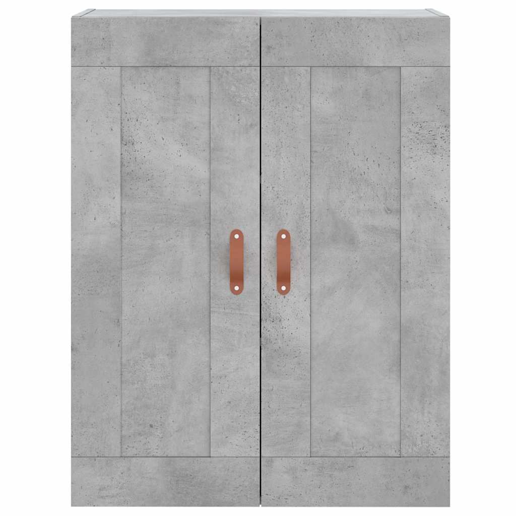 Highboard Concrete Grey 69,5x34x180 cm Engineered Wood