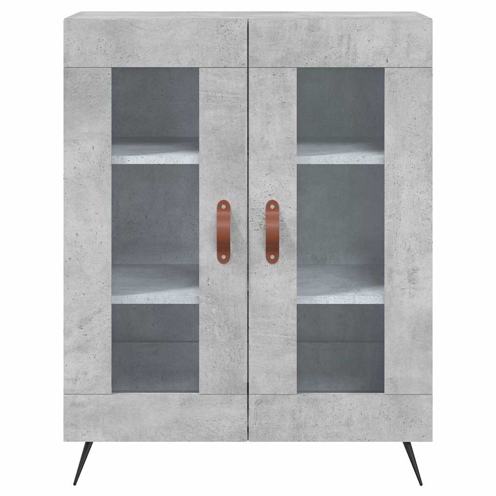 Highboard Concrete Grey 69,5x34x180 cm Engineered Wood