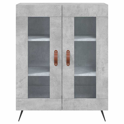 Highboard Concrete Grey 69,5x34x180 cm Engineered Wood