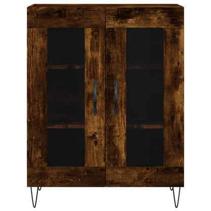 Highboard Smoked Oak 69.5x34x180 cm Engineered Wood