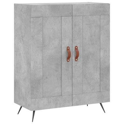 Highboard Concrete Grey 69,5x34x180 cm Engineered Wood