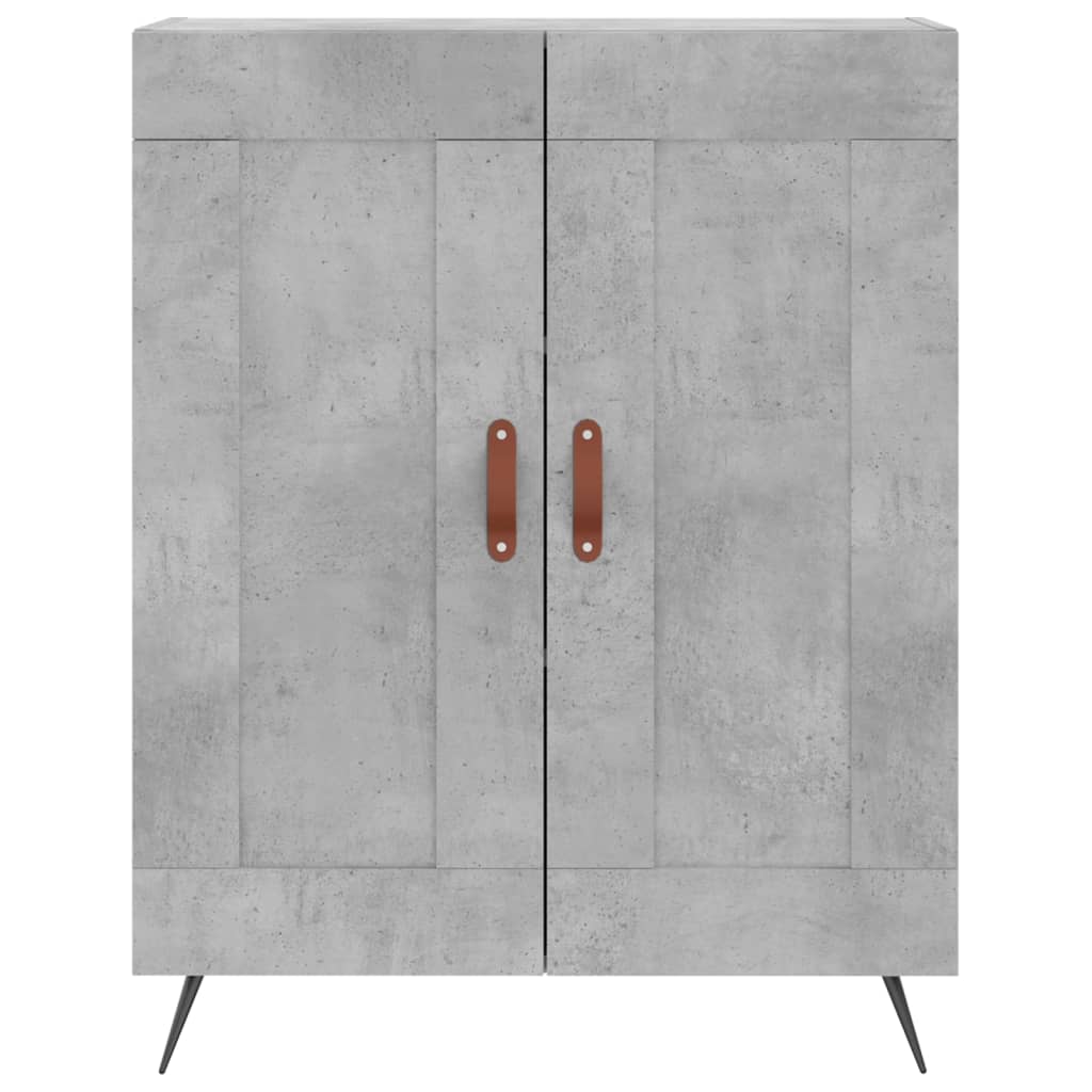 Highboard Concrete Grey 69,5x34x180 cm Engineered Wood