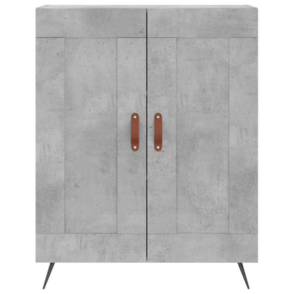 Highboard Concrete Grey 69,5x34x180 cm Engineered Wood