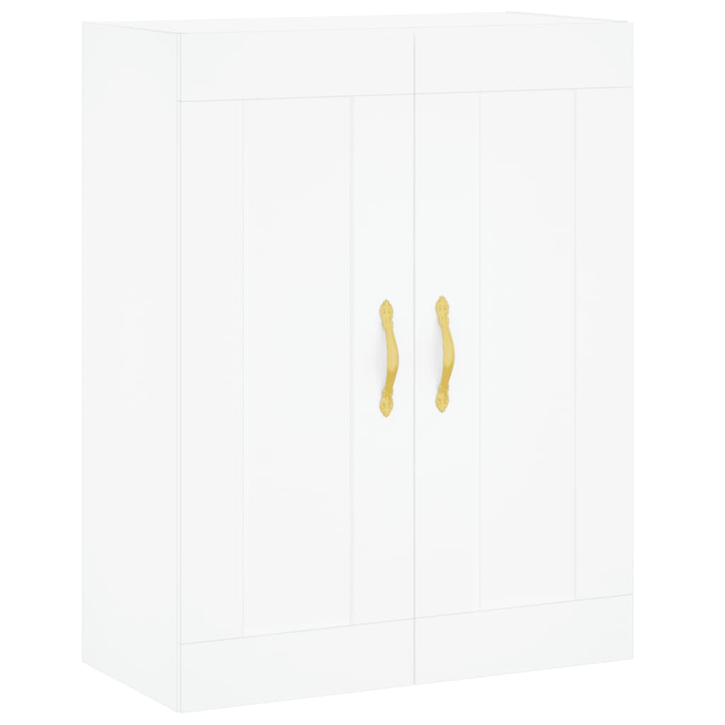 Highboard White 69,5x34x180 cm Engineered Wood