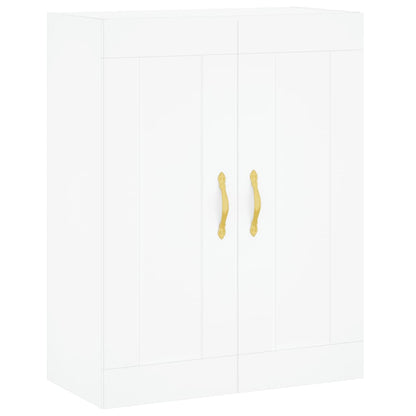 Highboard White 69,5x34x180 cm Engineered Wood
