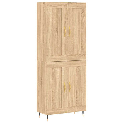 Highboard Sonoma Oak 69,5x34x180 cm Engineered Wood
