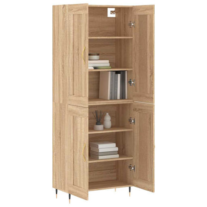 Highboard Sonoma Oak 69,5x34x180 cm Engineered Wood