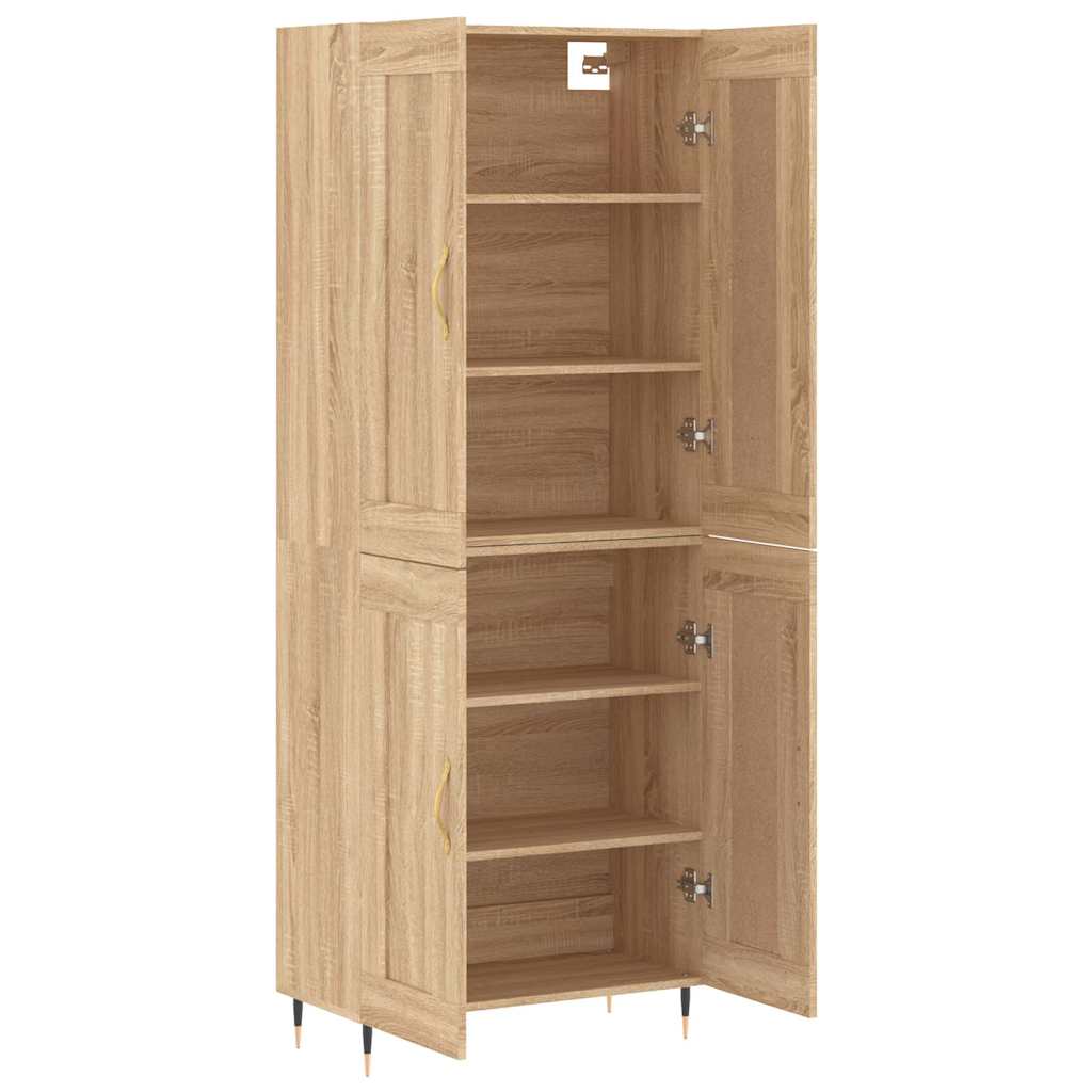 Highboard Sonoma Oak 69,5x34x180 cm Engineered Wood