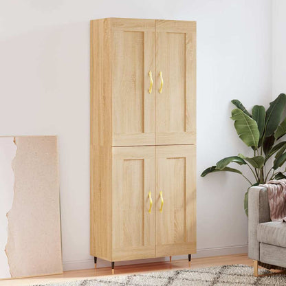 Highboard Sonoma Oak 69,5x34x180 cm Engineered Wood