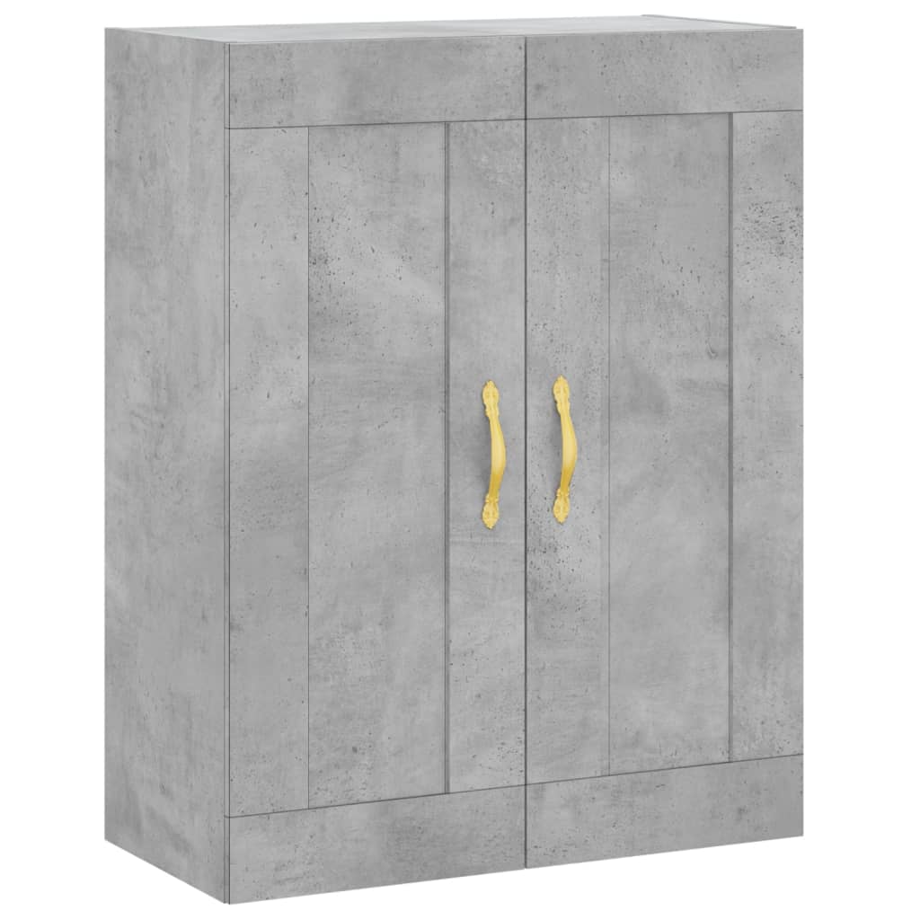 Highboard Concrete Grey 69,5x34x180 cm Engineered Wood