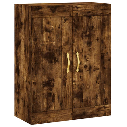 Highboard Smoked Oak 69,5x34x180 cm Engineered Wood