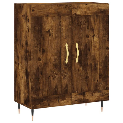 Highboard Smoked Oak 69,5x34x180 cm Engineered Wood