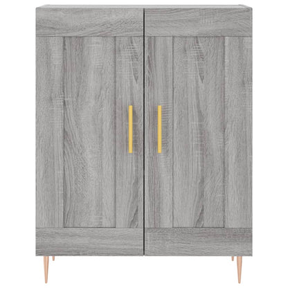 Highboard Grey Sonoma 69.5x34x180 cm Engineered Wood