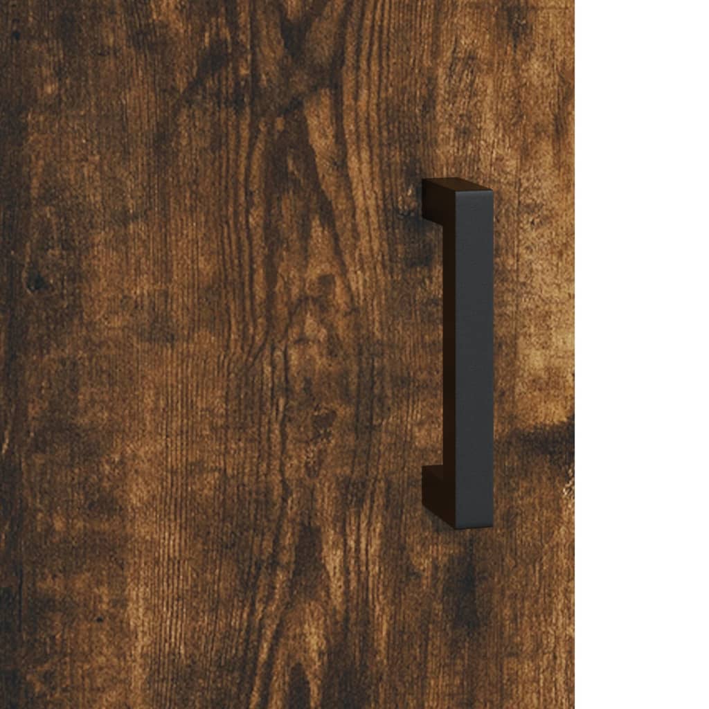Highboard Smoked Oak 69.5x34x180 cm Engineered Wood