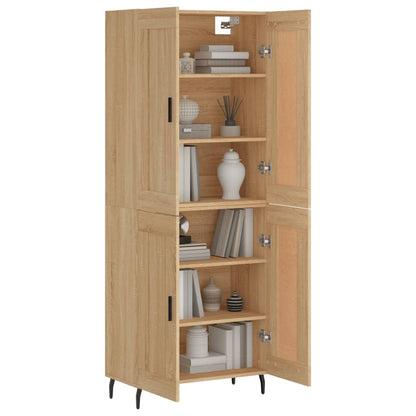 Highboard Sonoma Oak 69.5x34x180 cm Engineered Wood