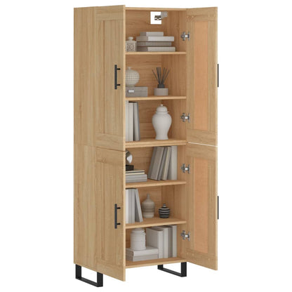 Highboard Sonoma Oak 69.5x34x180 cm Engineered Wood