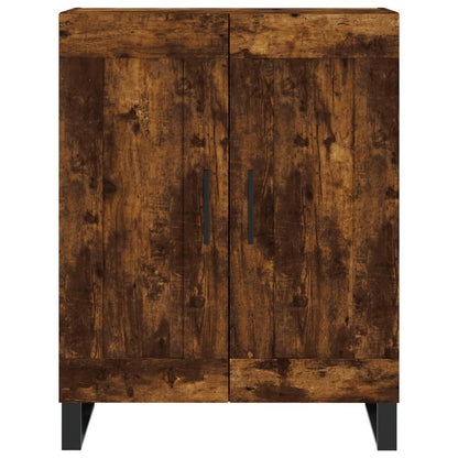 Highboard Smoked Oak 69,5x34x180 cm Engineered Wood