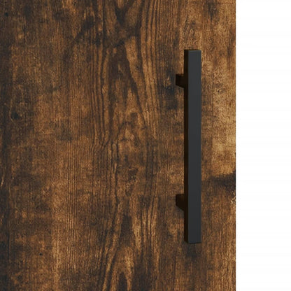 Highboard Smoked Oak 69,5x34x180 cm Engineered Wood